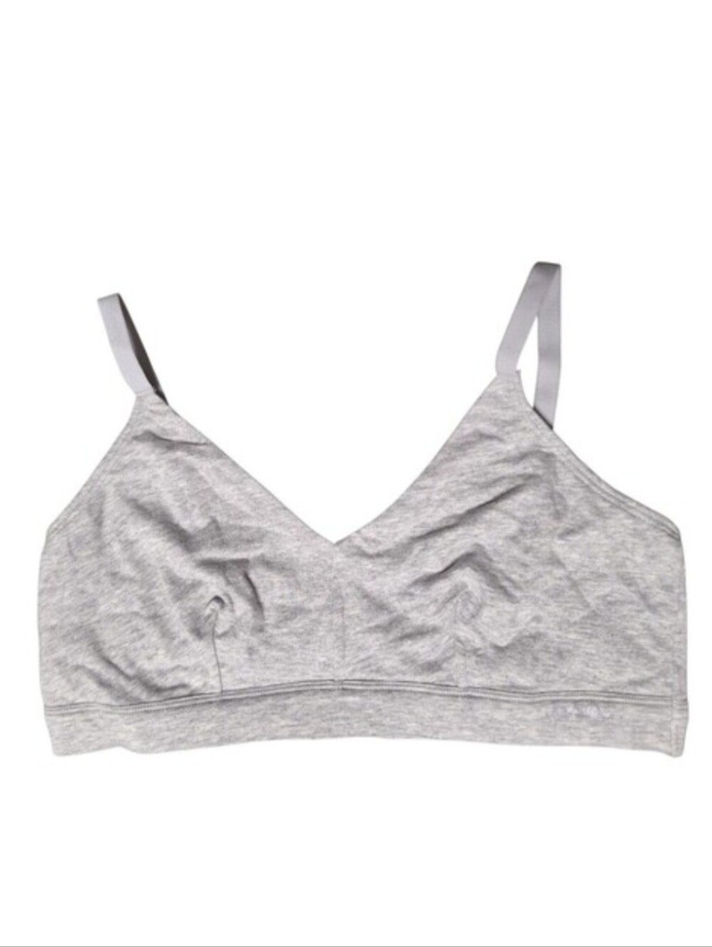 Jockey Organic Cotton Wireless Light Gray Bralette - NEW